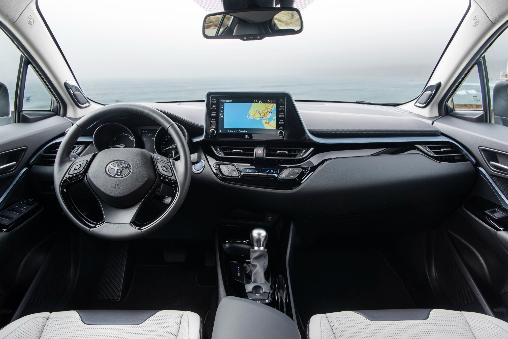 Interior of Toyota c-hr