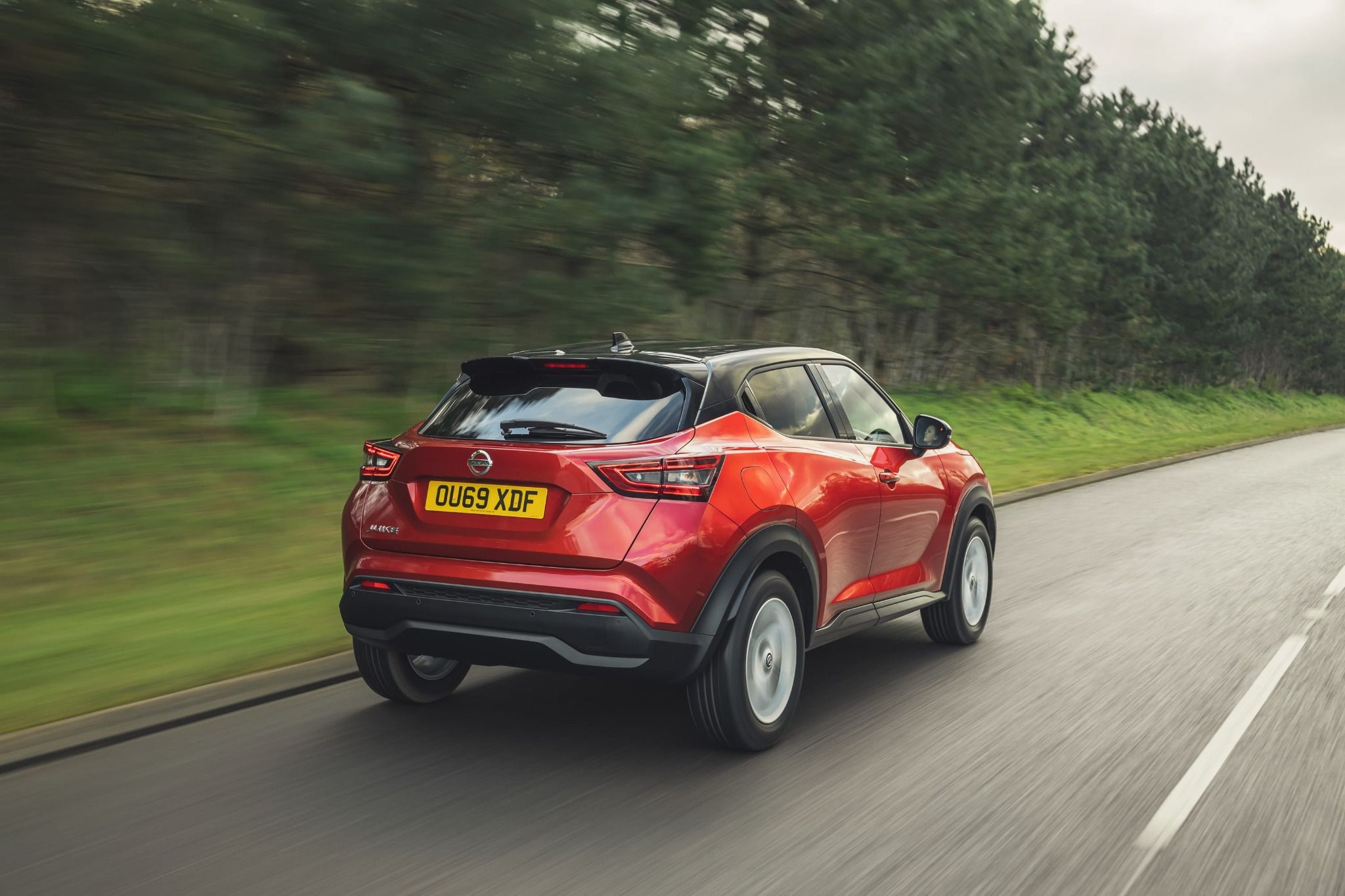 Rear view of Nissan Juke