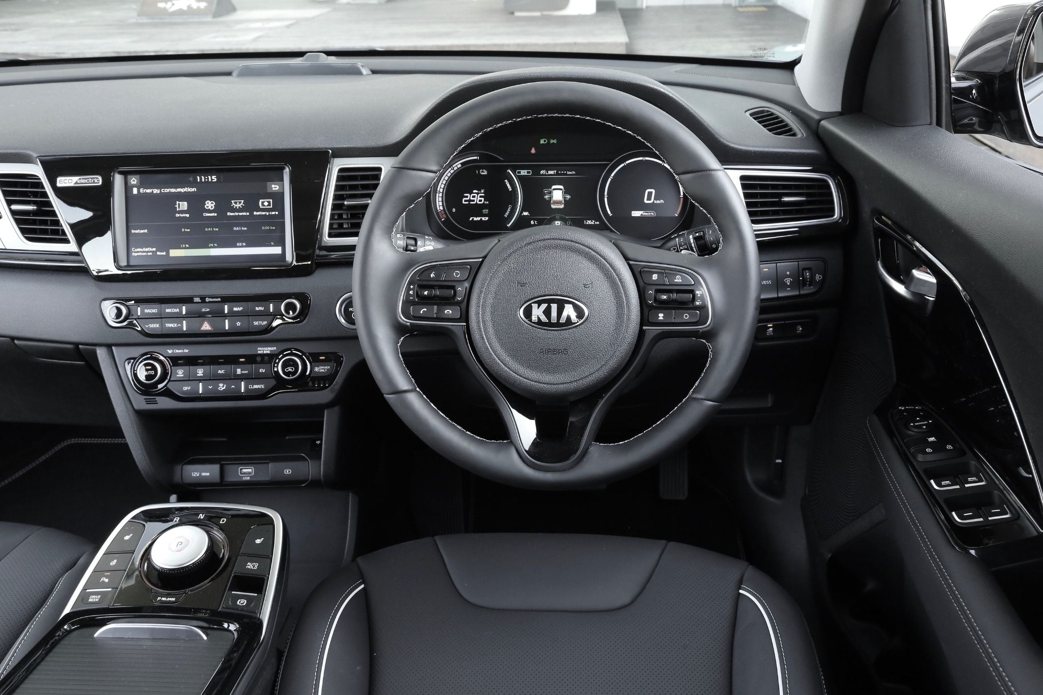 Interior of a Kia e-Niro