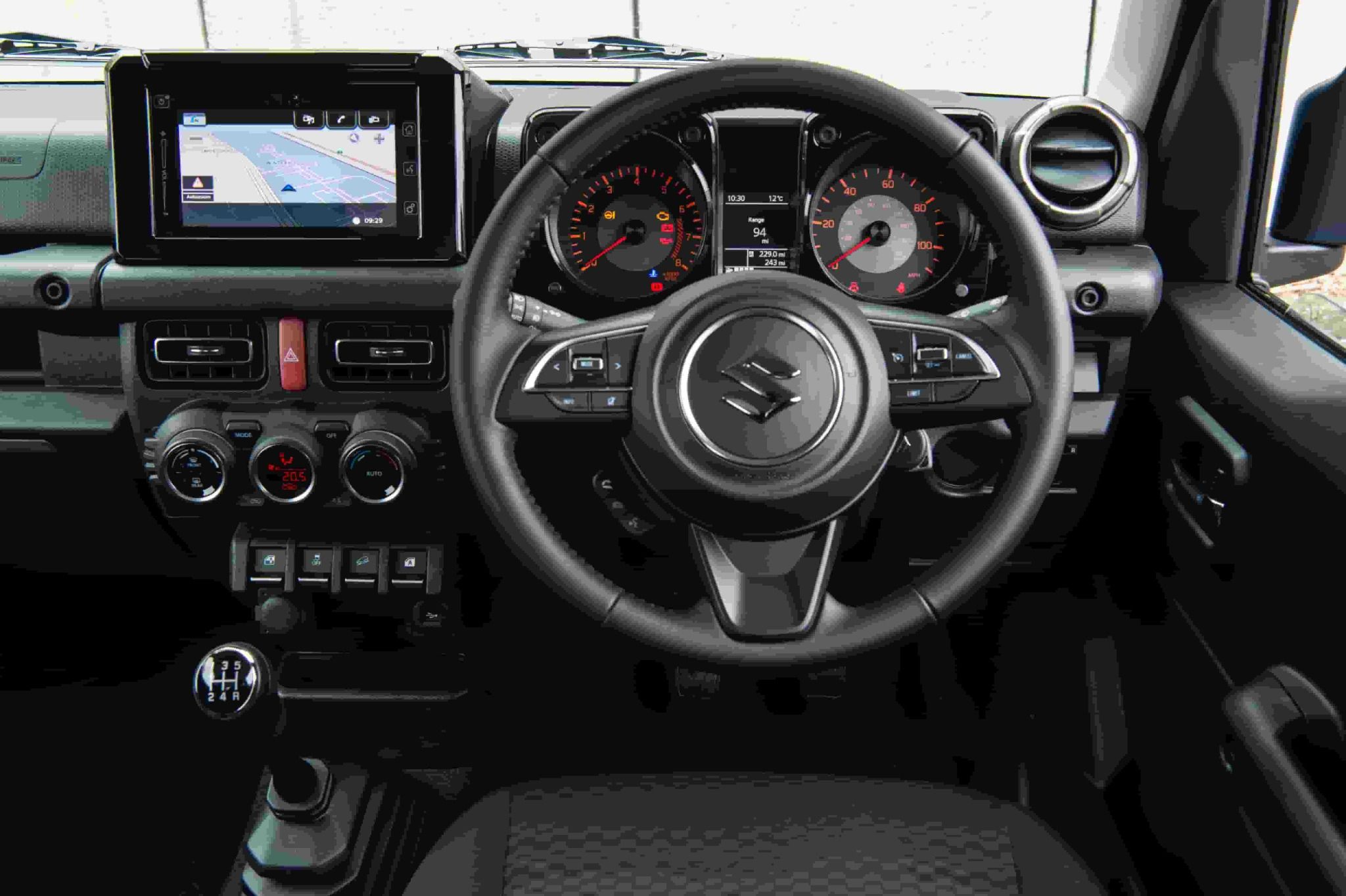 Interior wheel view of a suzuki jimny