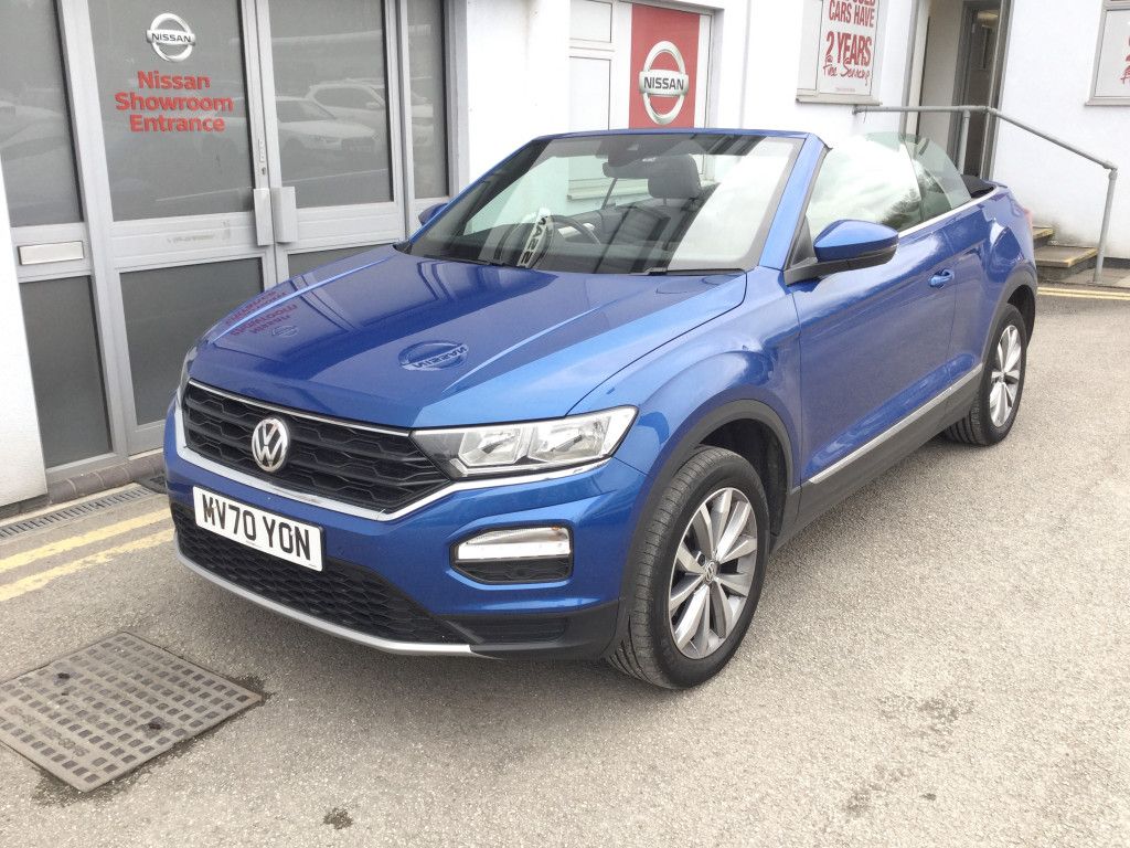 Blue VW T ROC Convertible Blue VW T ROC Convertible