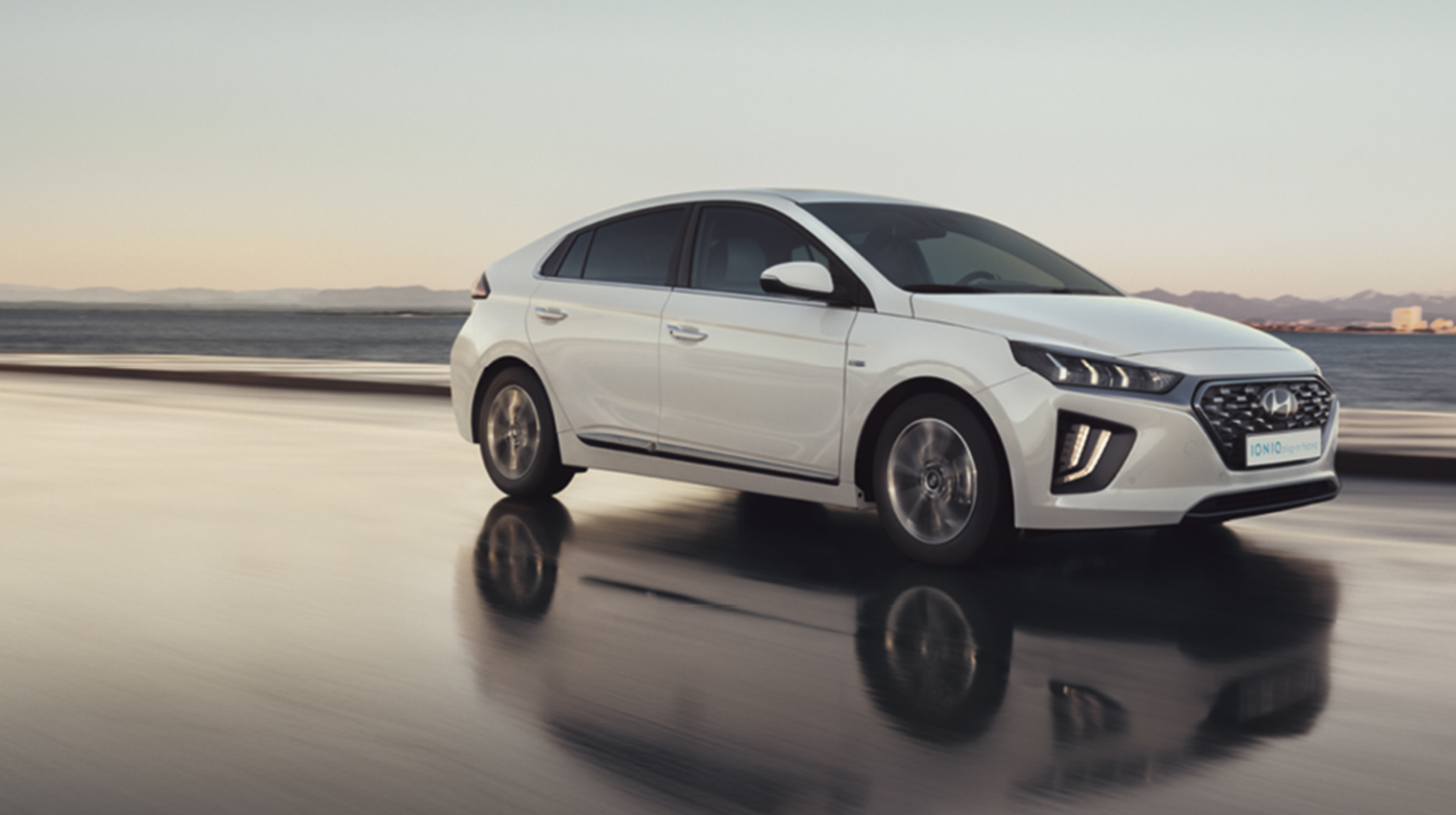 White Hyundai IONIQ