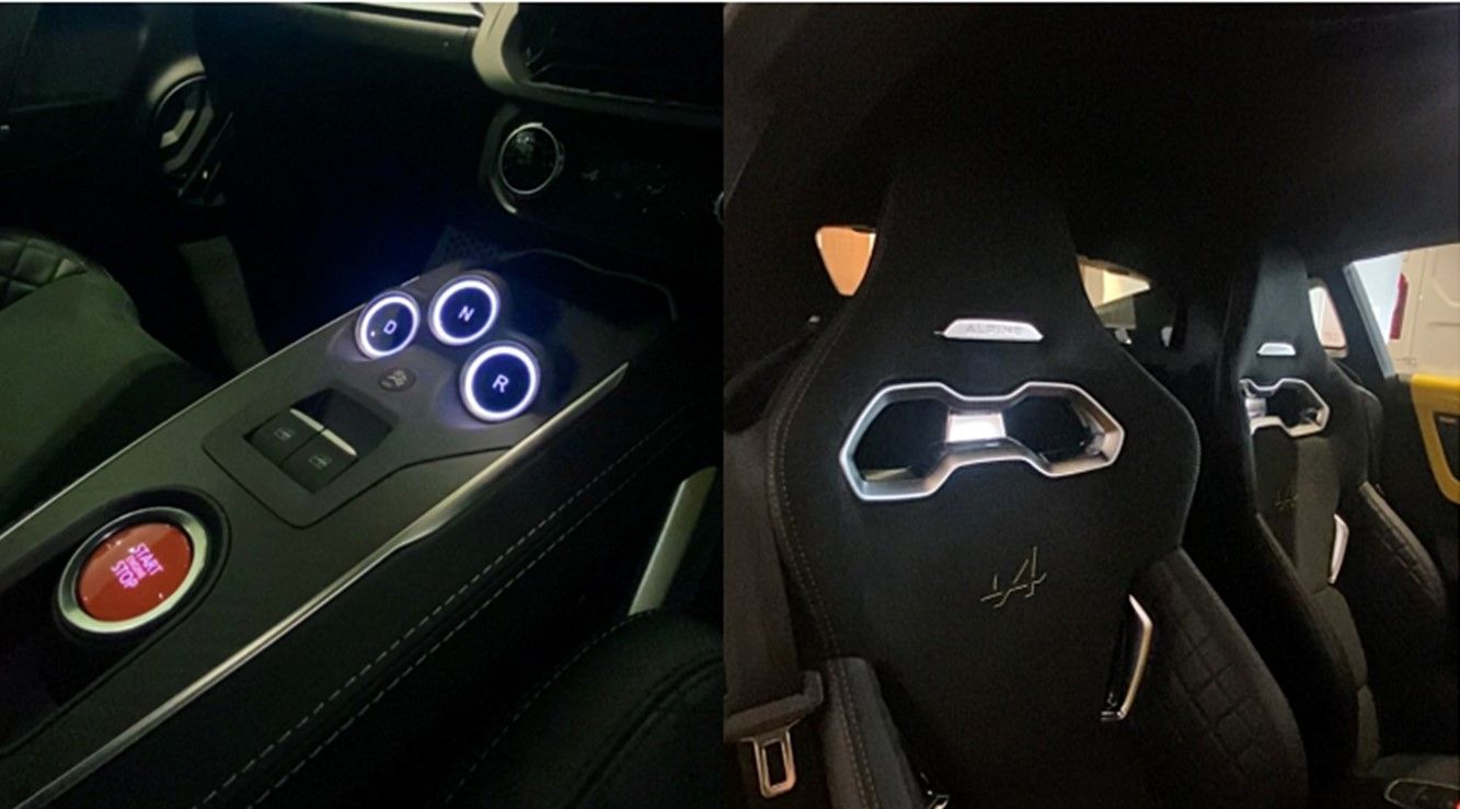 Alpine A110 interior