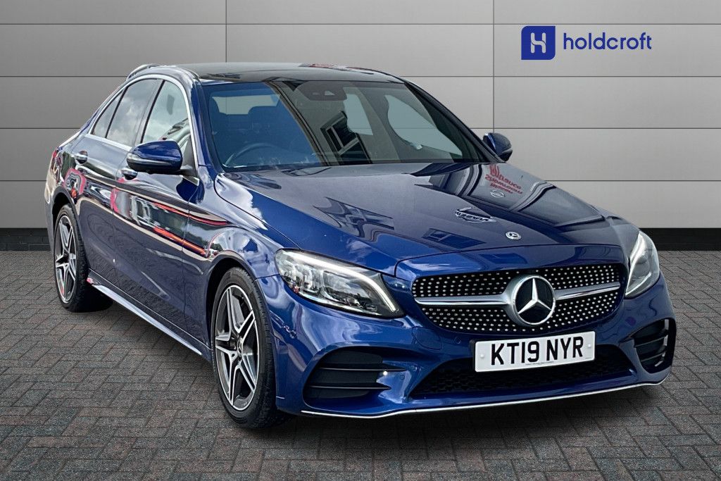 Blue Mercedes C Class