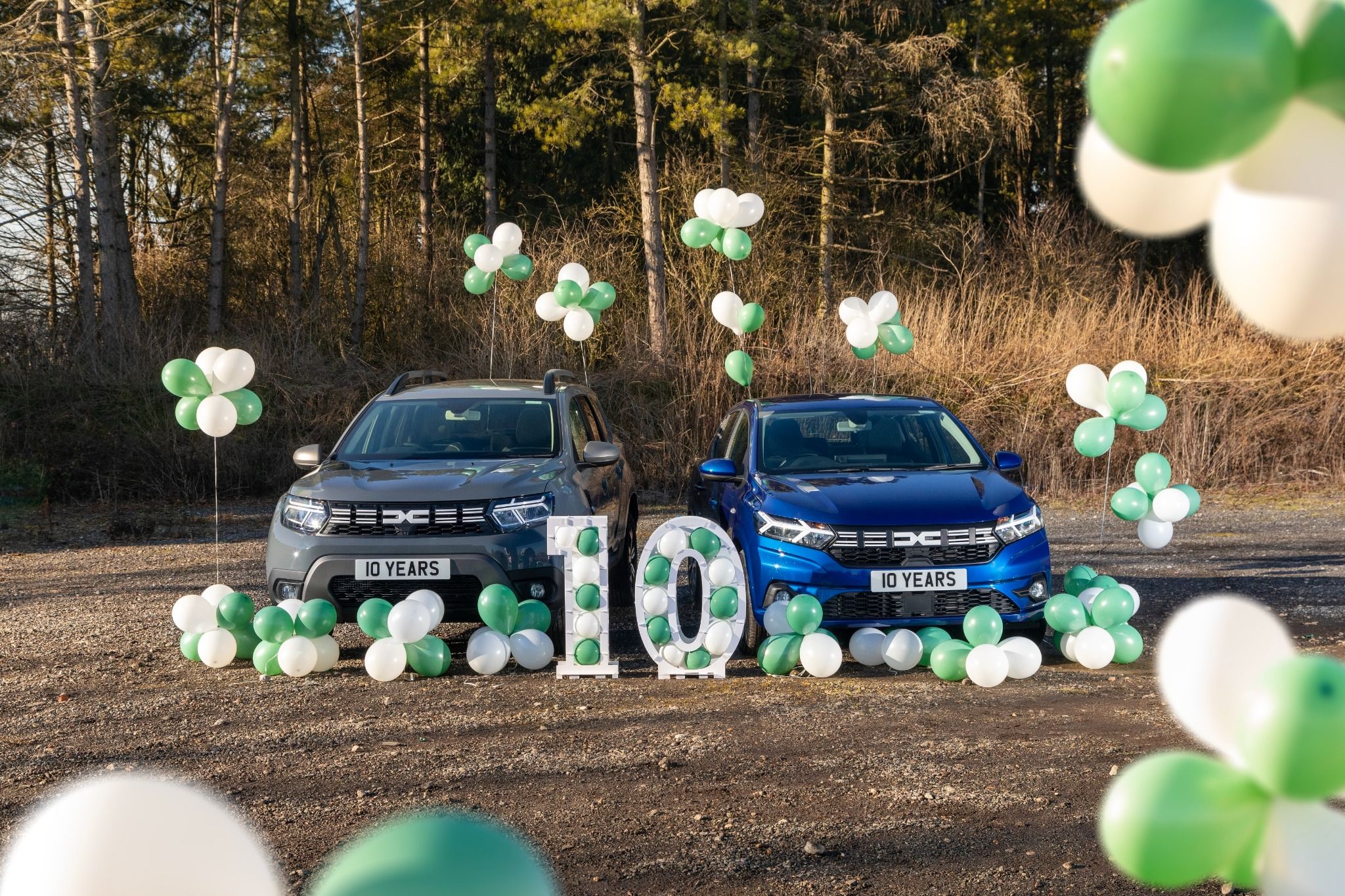 Dacia Cars with Balloons