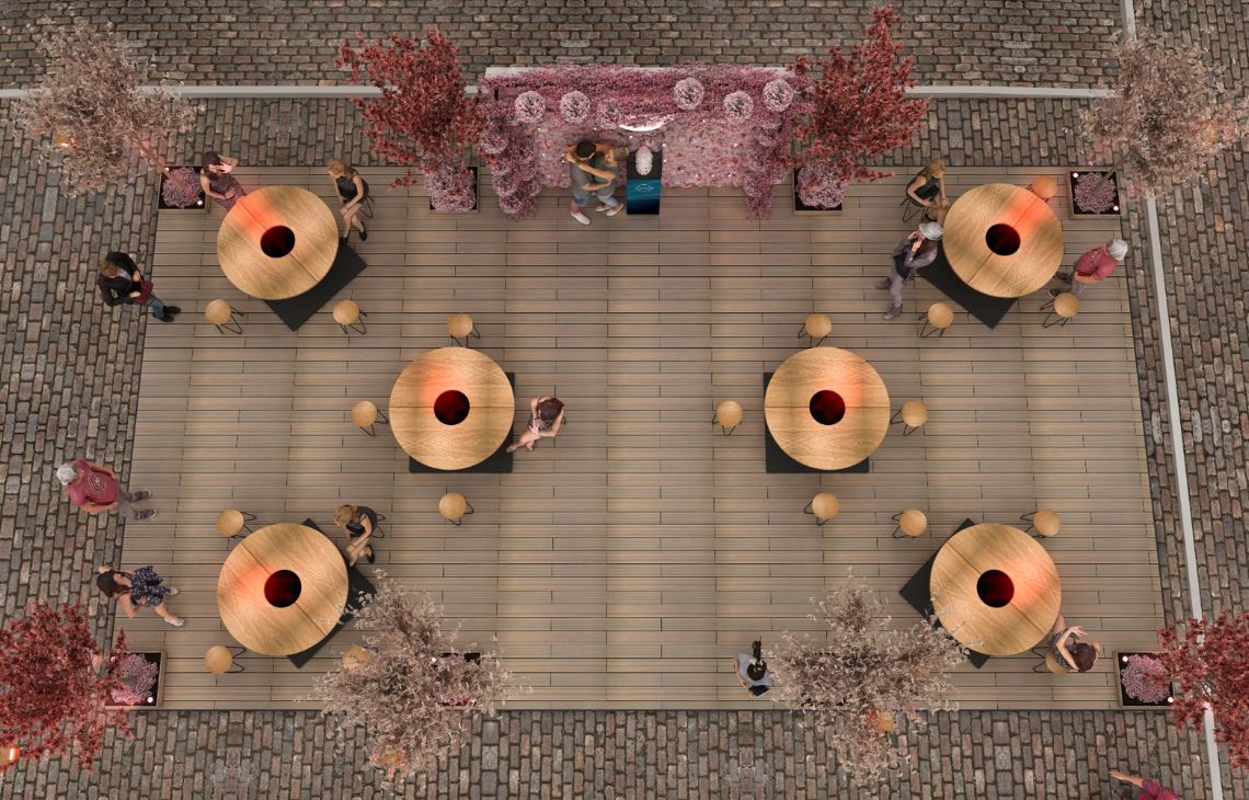 Nissan Feel Electric Festival from above