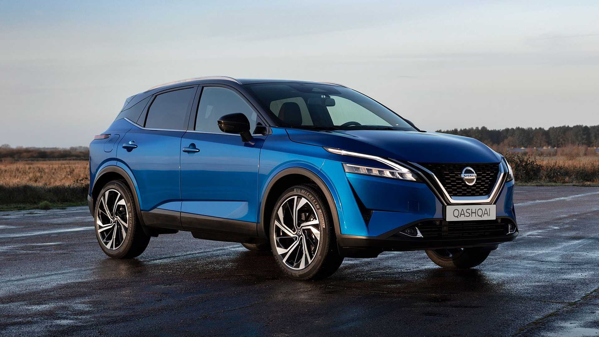 Blue Nissan Qashqai