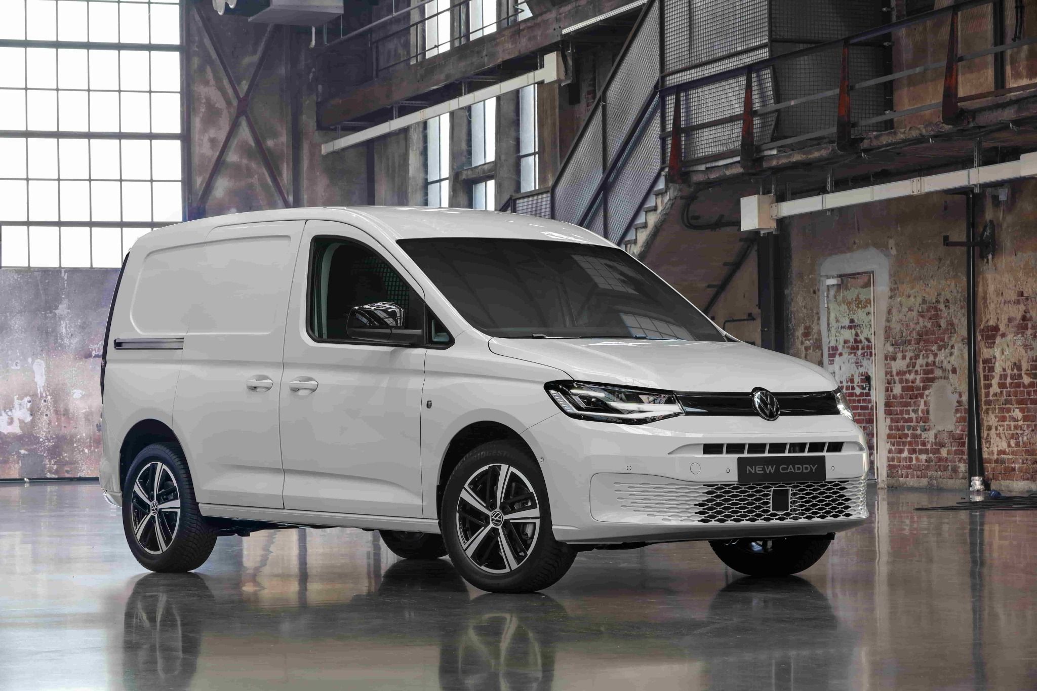 newest generation of volkswagen caddy in white