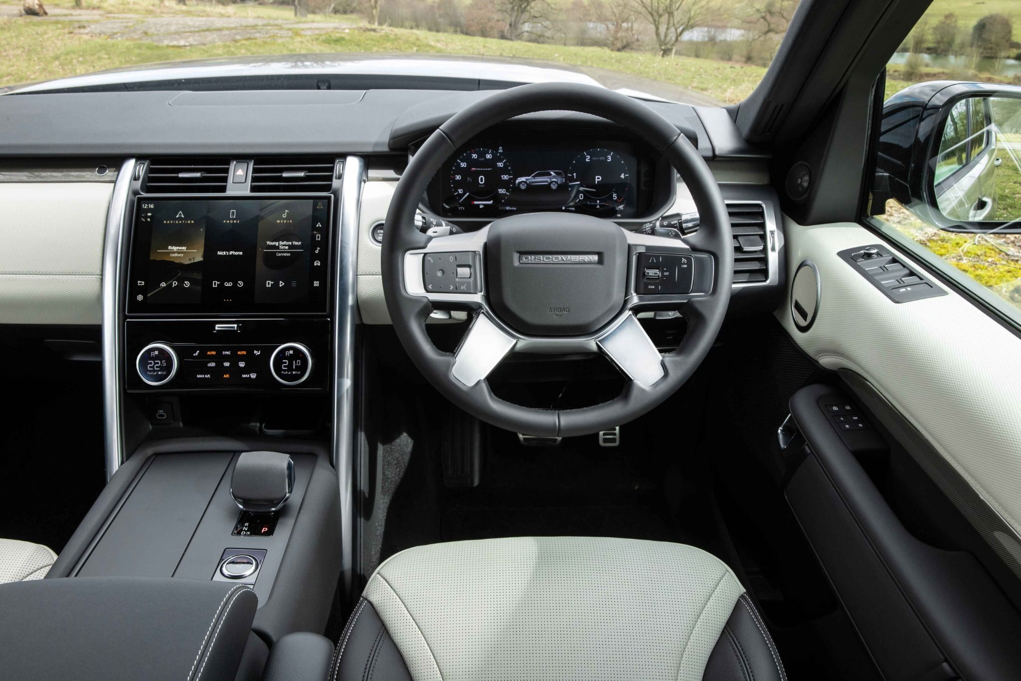 Interior of a Land Rover Discovery
