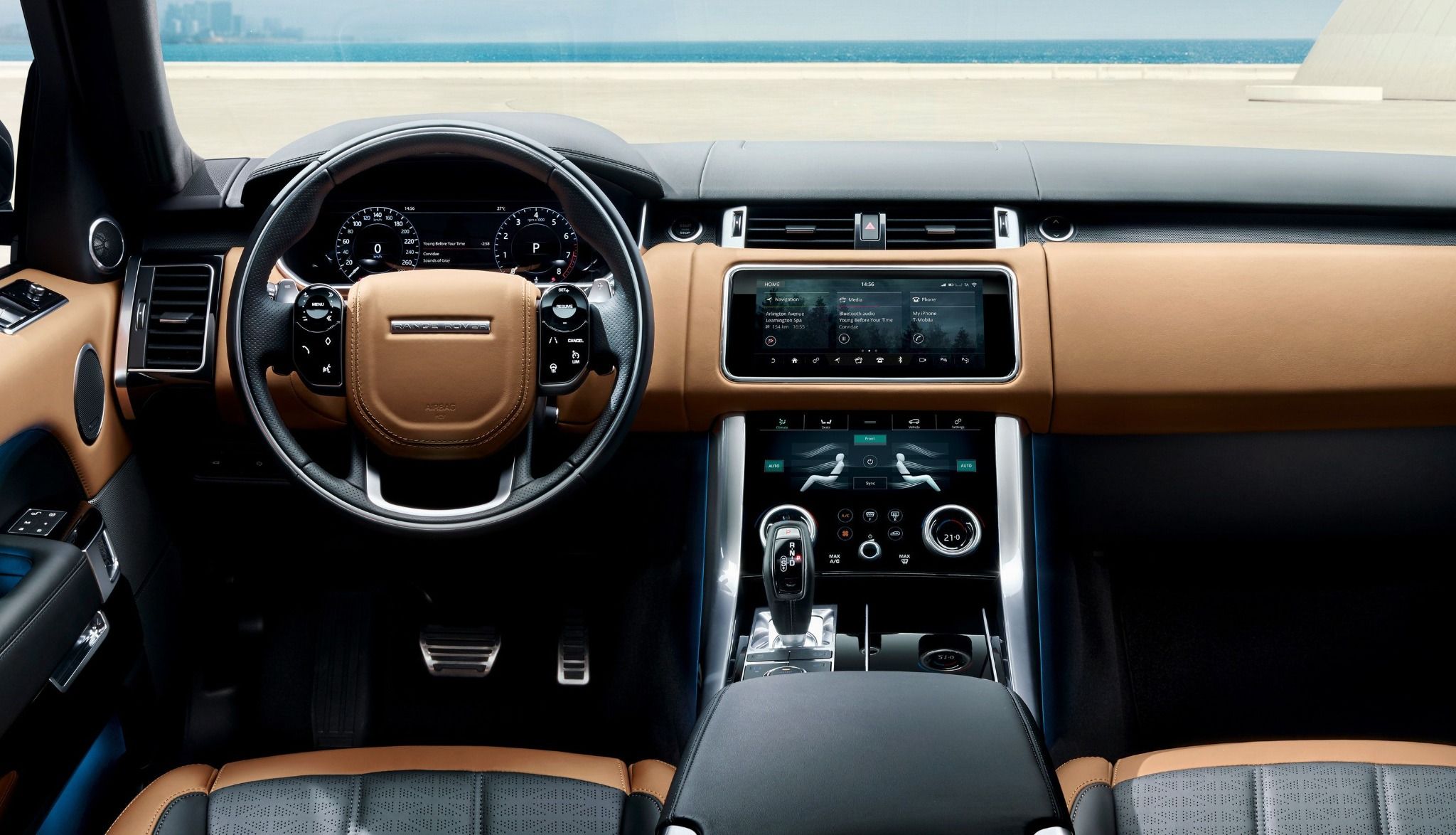 Interior of a Range Rover